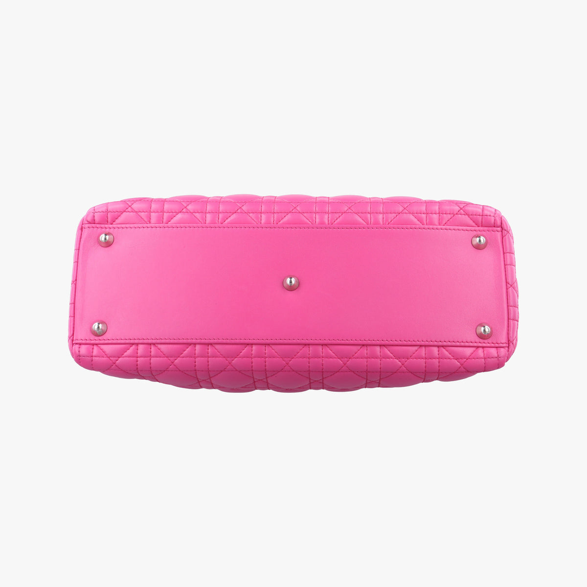 Pre-owned Christian Dior Lady Dior Pink lambskin  shoulderbag | stylenewstar