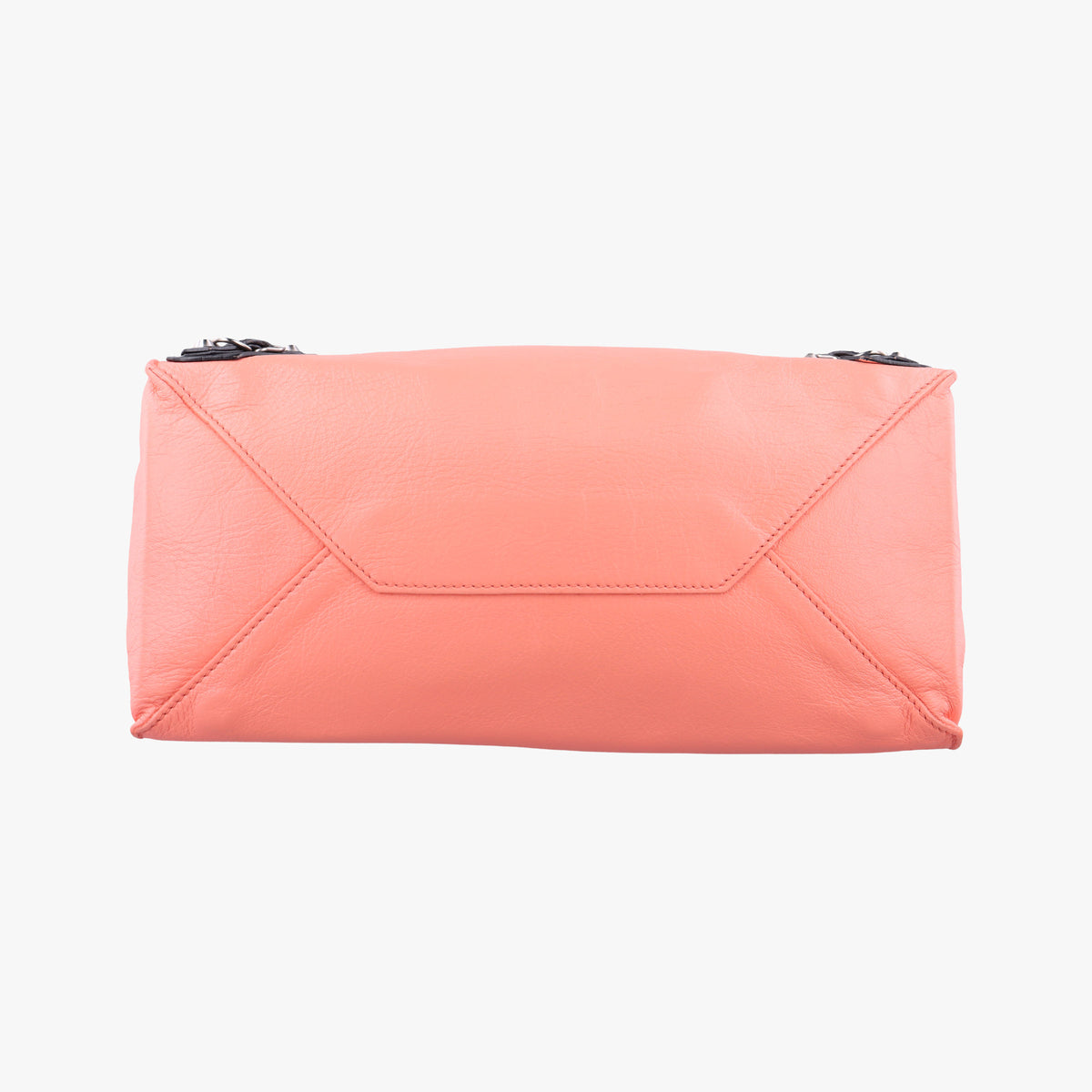 Pre-owned Balenciaga Paper Pink x Black Leather  handbag | stylenewstar