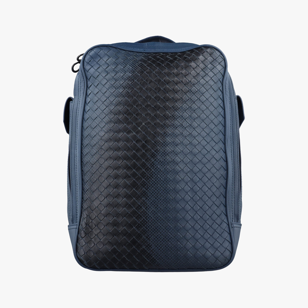 Pre-owned Bottega Veneta Intrecciato Blue lambskin  backpack/rucksack | stylenewstar