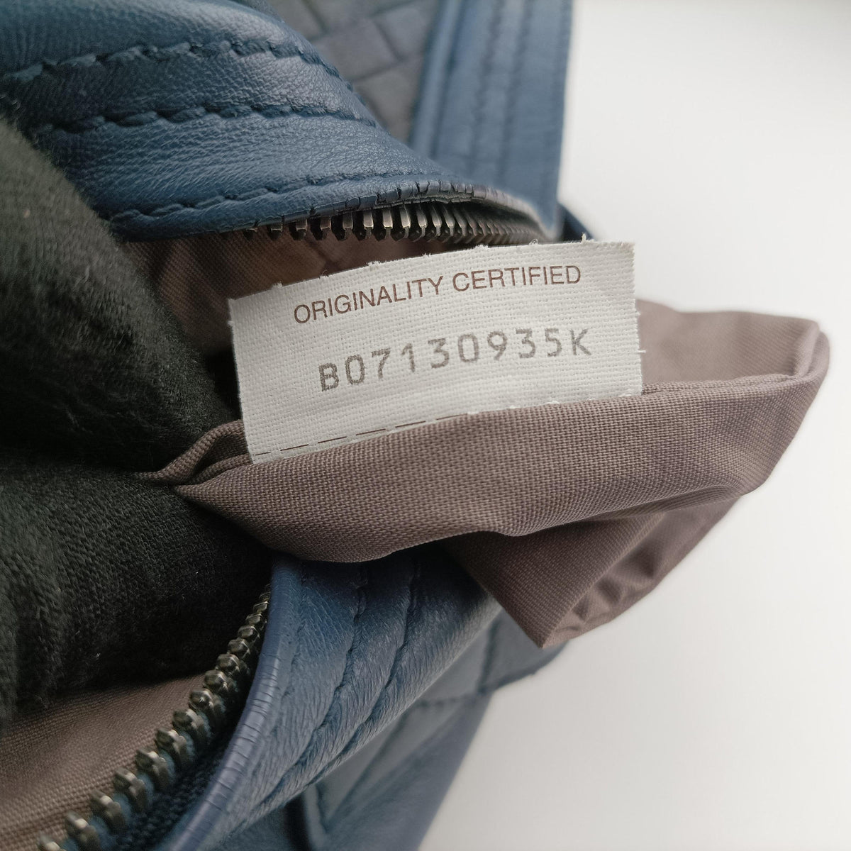 Pre-owned Bottega Veneta Intrecciato Blue lambskin  backpack/rucksack | stylenewstar