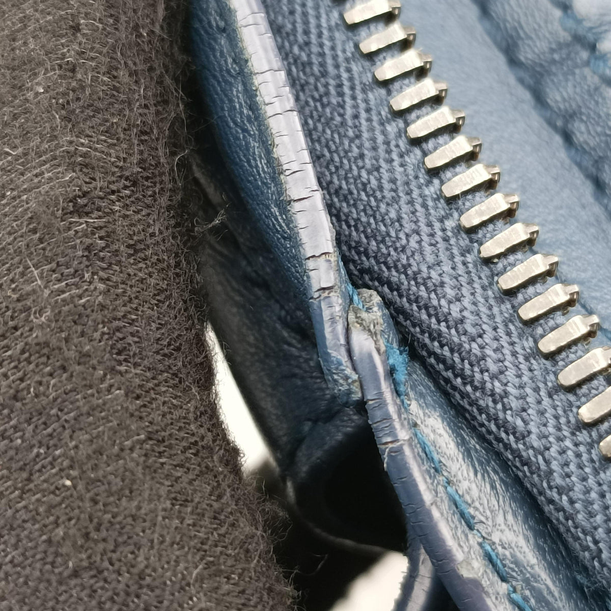 Pre-owned Bottega Veneta Intrecciato Blue lambskin  backpack/rucksack | stylenewstar