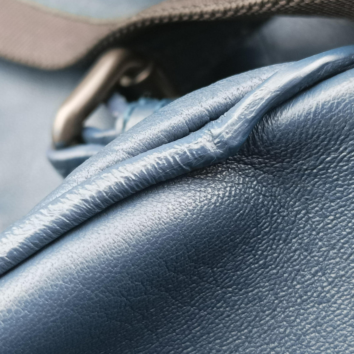 Pre-owned Bottega Veneta Intrecciato Blue lambskin  backpack/rucksack | stylenewstar