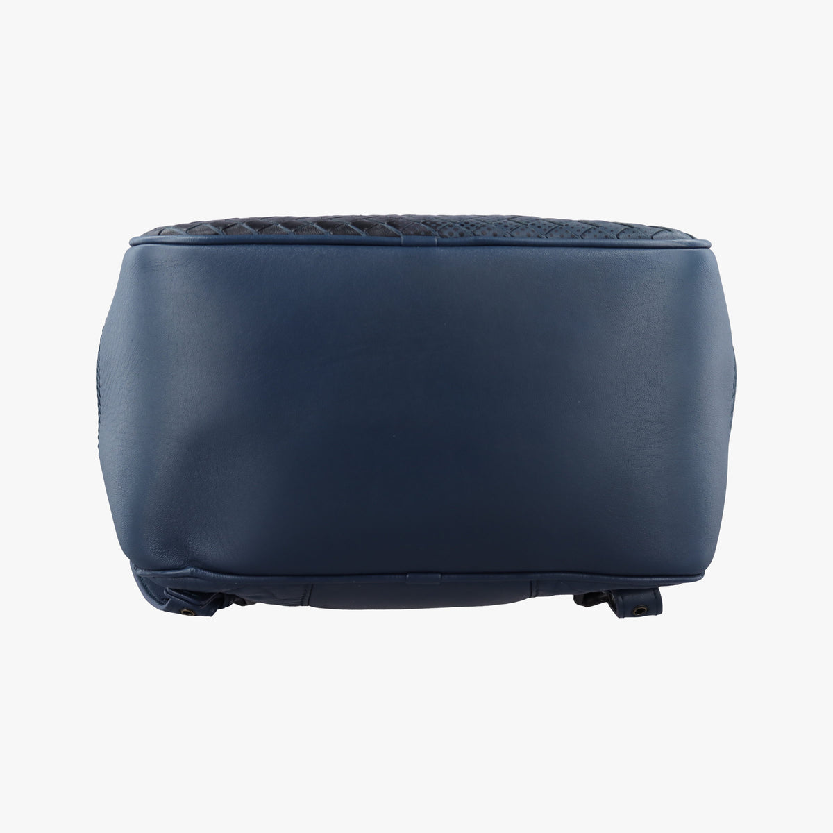 Pre-owned Bottega Veneta Intrecciato Blue lambskin  backpack/rucksack | stylenewstar