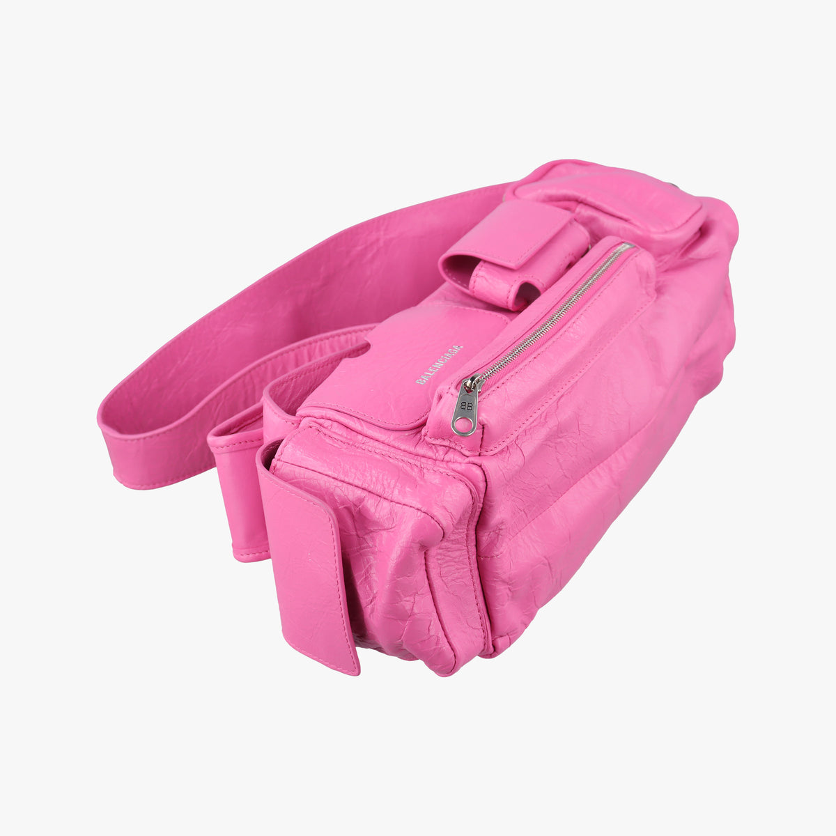 Secondhand Balenciaga Superbusy XS Sling Bag Pink leather 762516 shoulderbag | stylenewstar