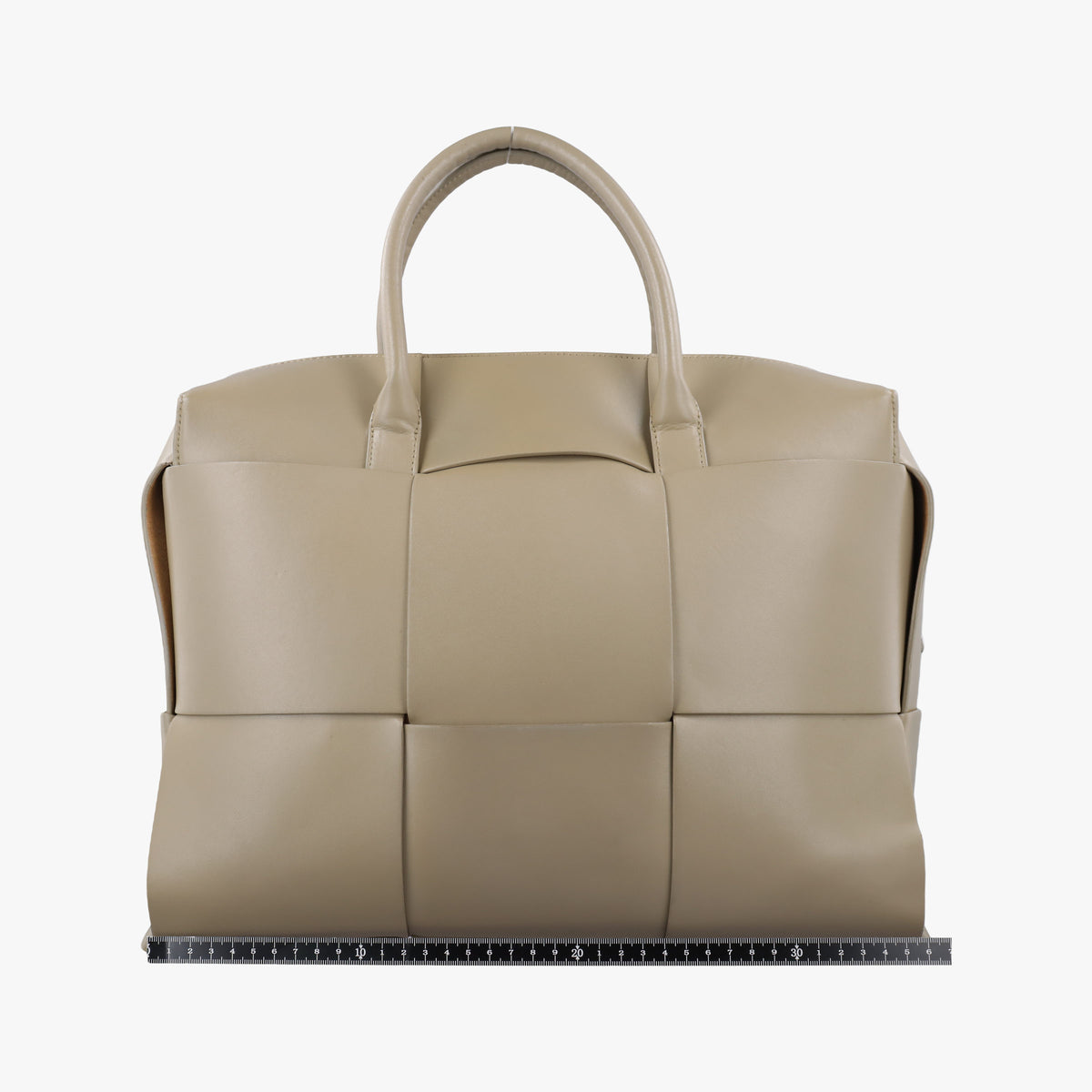 Secondhand Bottega Veneta The Arco Briefcase khaki lambskin  shoulderbag | stylenewstar