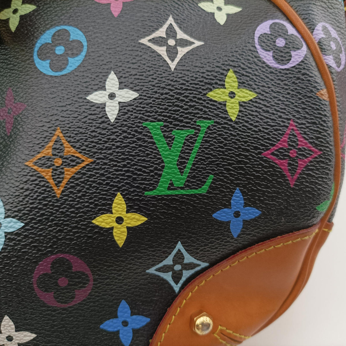 Pre-owned Louis Vuitton GRETA Noir Monogram Multicolor M40196 shoulderbag | stylenewstar
