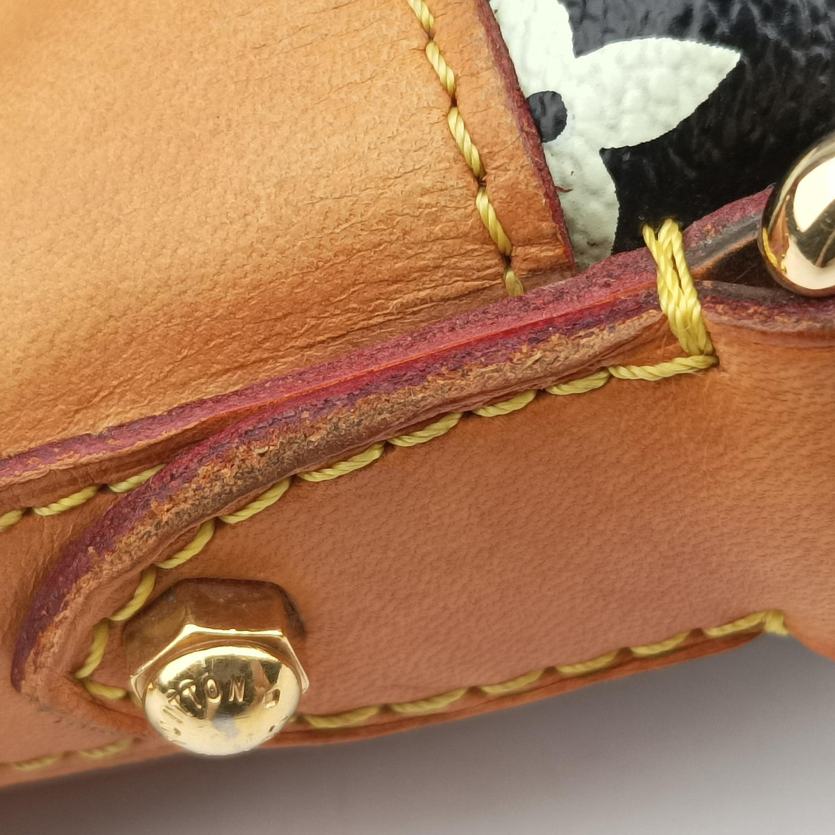 Pre-owned Louis Vuitton GRETA Noir Monogram Multicolor M40196 shoulderbag | stylenewstar