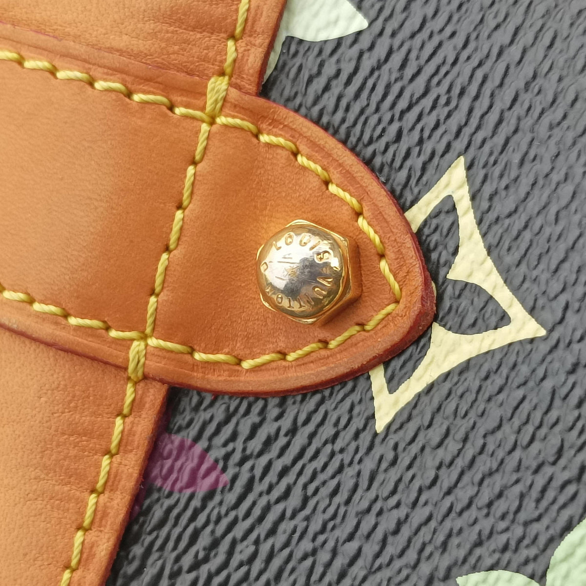 Pre-owned Louis Vuitton GRETA Noir Monogram Multicolor M40196 shoulderbag | stylenewstar