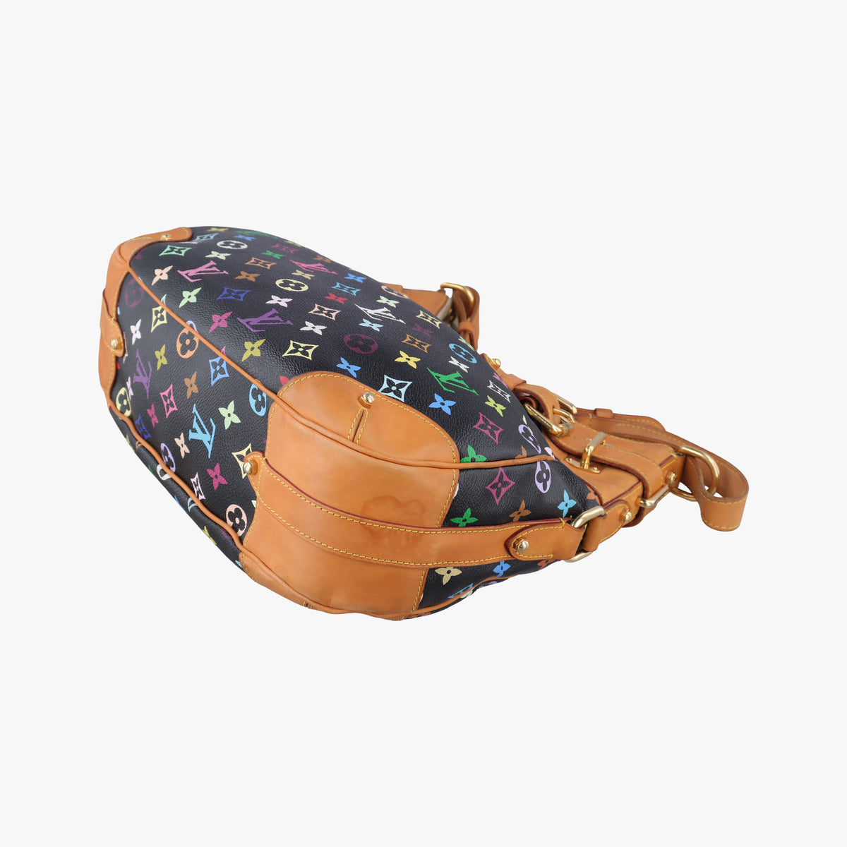Pre-owned Louis Vuitton GRETA Noir Monogram Multicolor M40196 shoulderbag | stylenewstar
