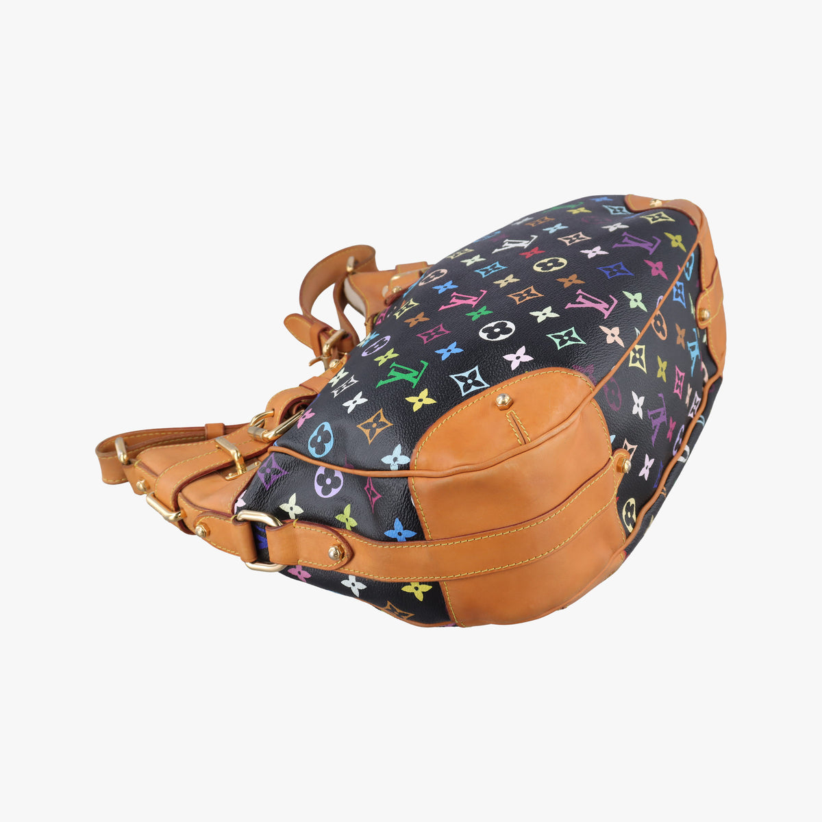 Pre-owned Louis Vuitton GRETA Noir Monogram Multicolor M40196 shoulderbag | stylenewstar