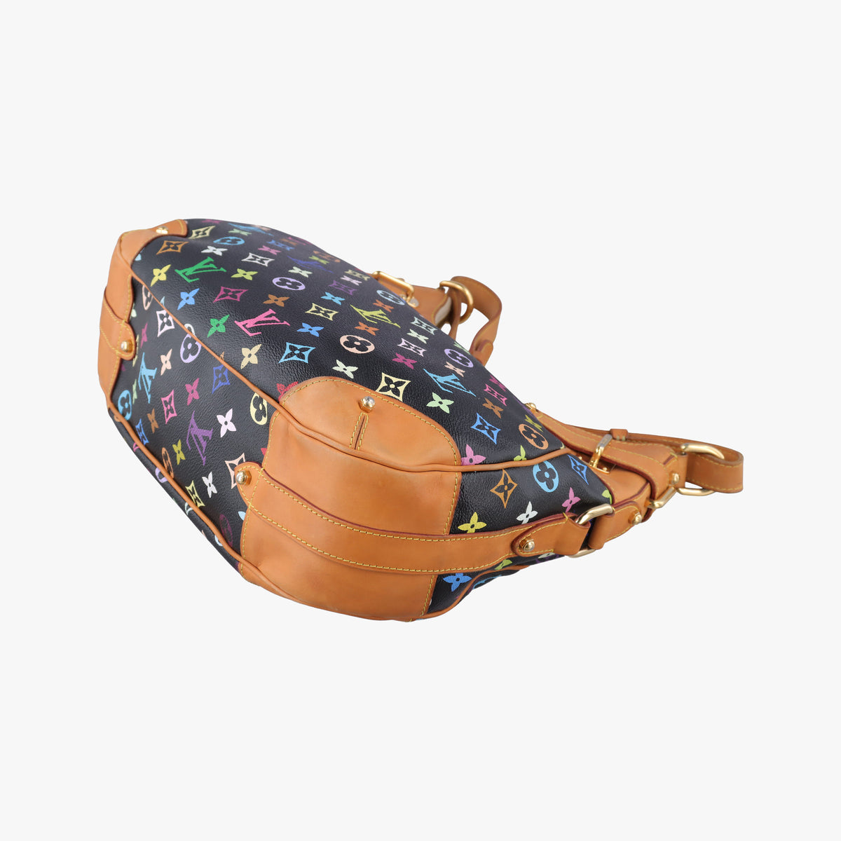 Pre-owned Louis Vuitton GRETA Noir Monogram Multicolor M40196 shoulderbag | stylenewstar