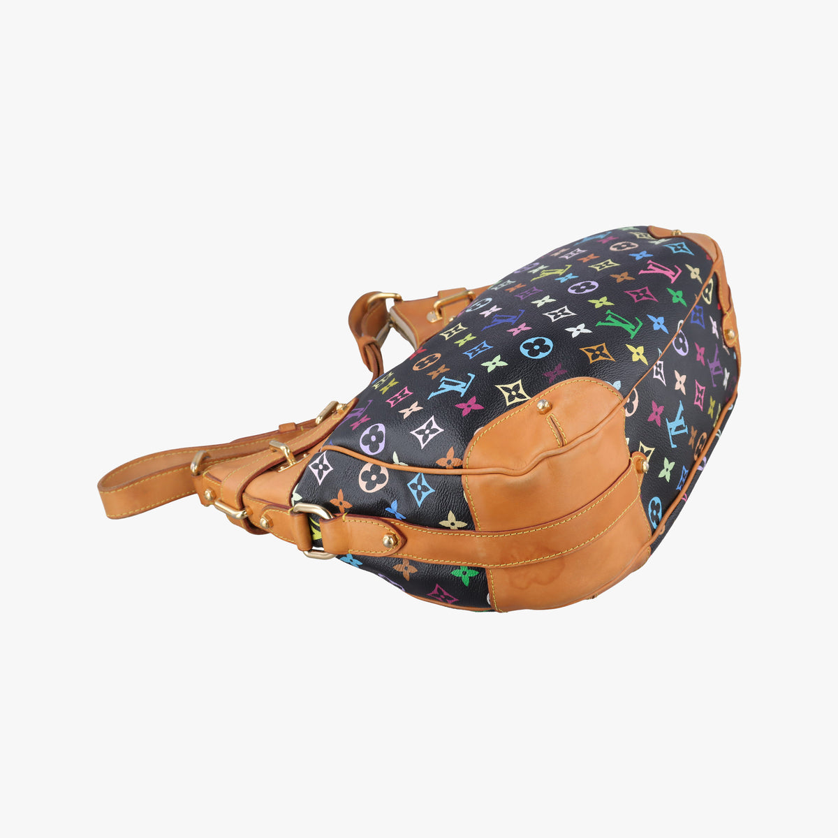 Pre-owned Louis Vuitton GRETA Noir Monogram Multicolor M40196 shoulderbag | stylenewstar