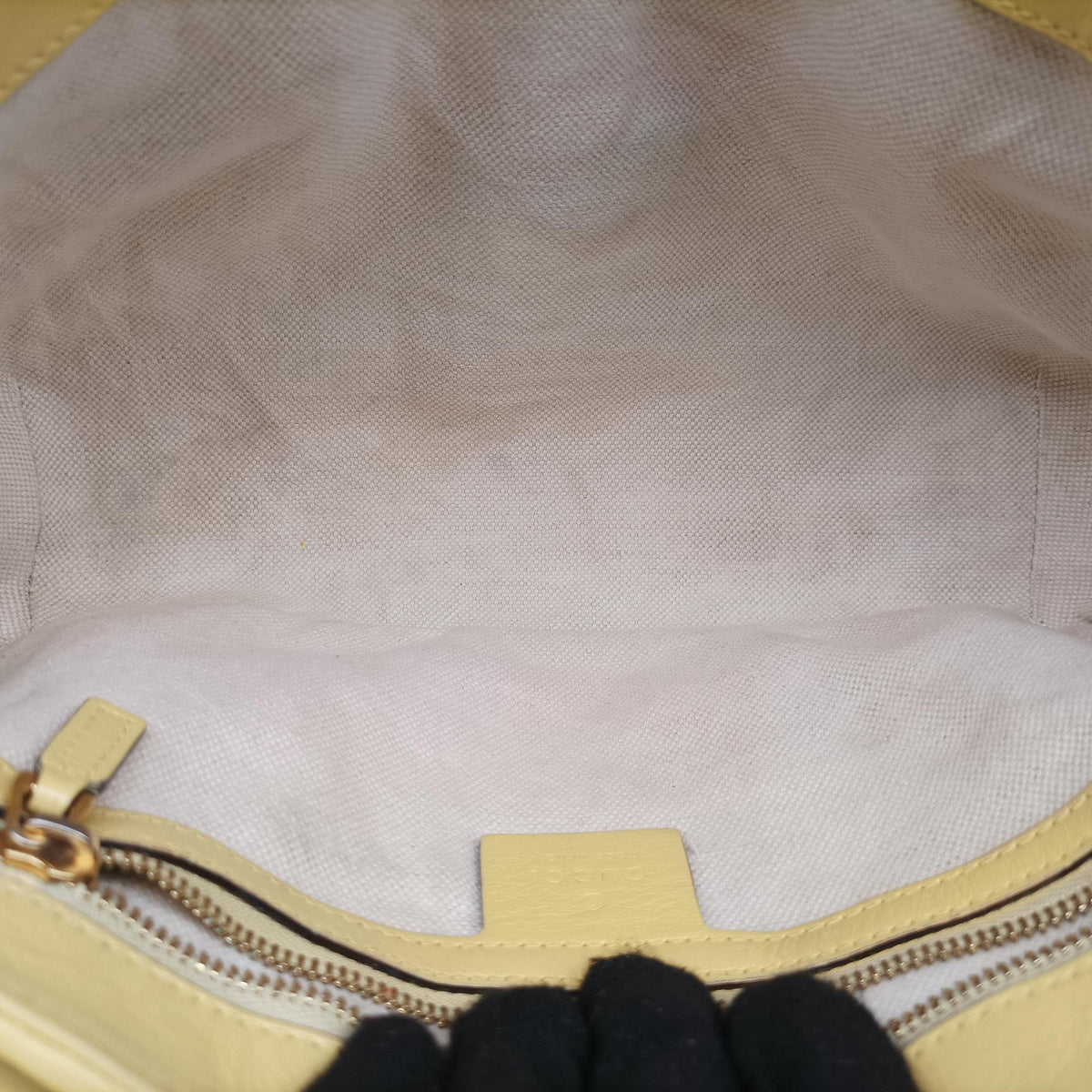Pre-owned Gucci GG Marmont Navy×Red×Yellow Leather 443497 shoulderbag | stylenewstar