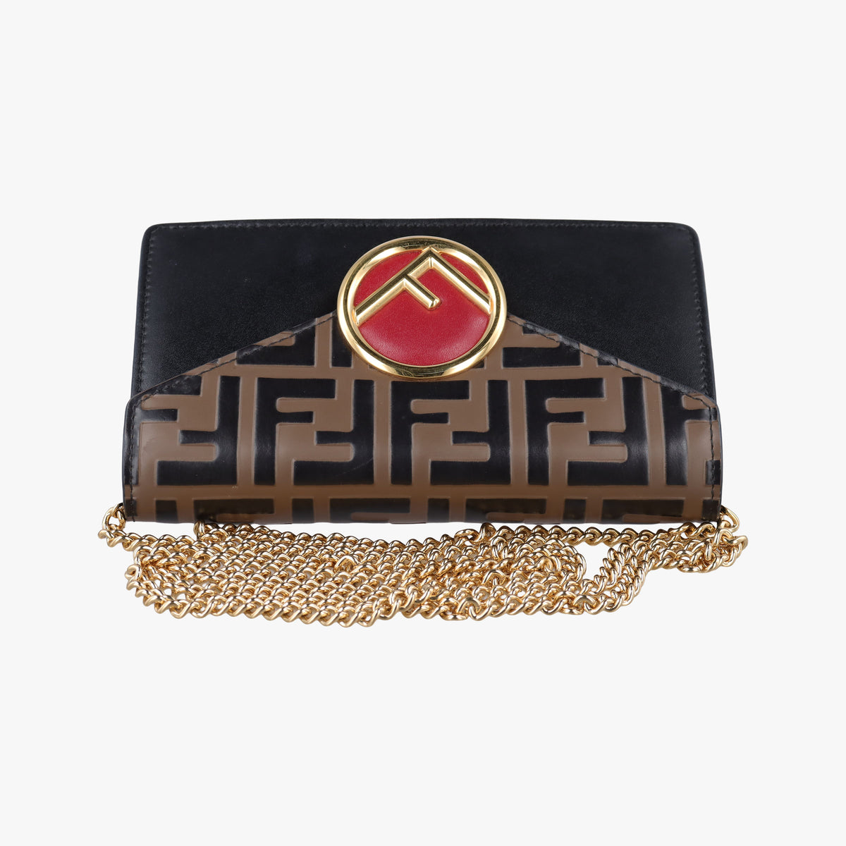 Vintage Fendi F is Brown×black Leather 8BM005 bum bag/waist bag | stylenewstar
