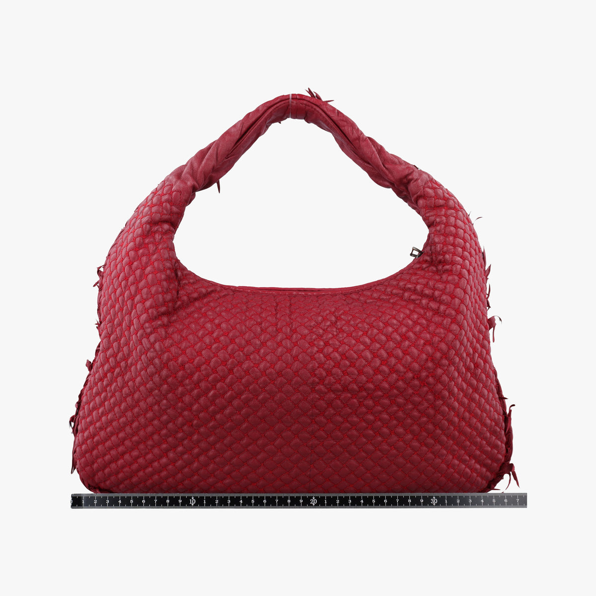 Vintage Bottega Veneta Intrecciato Red Lambskin  handbag | stylenewstar