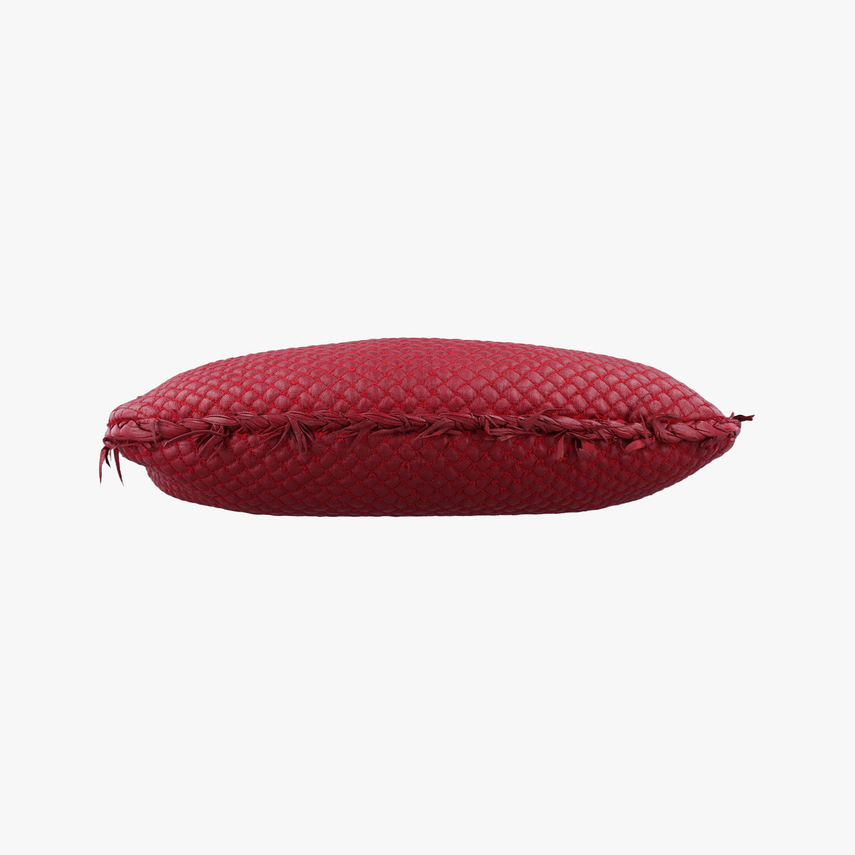 Vintage Bottega Veneta Intrecciato Red Lambskin  handbag | stylenewstar