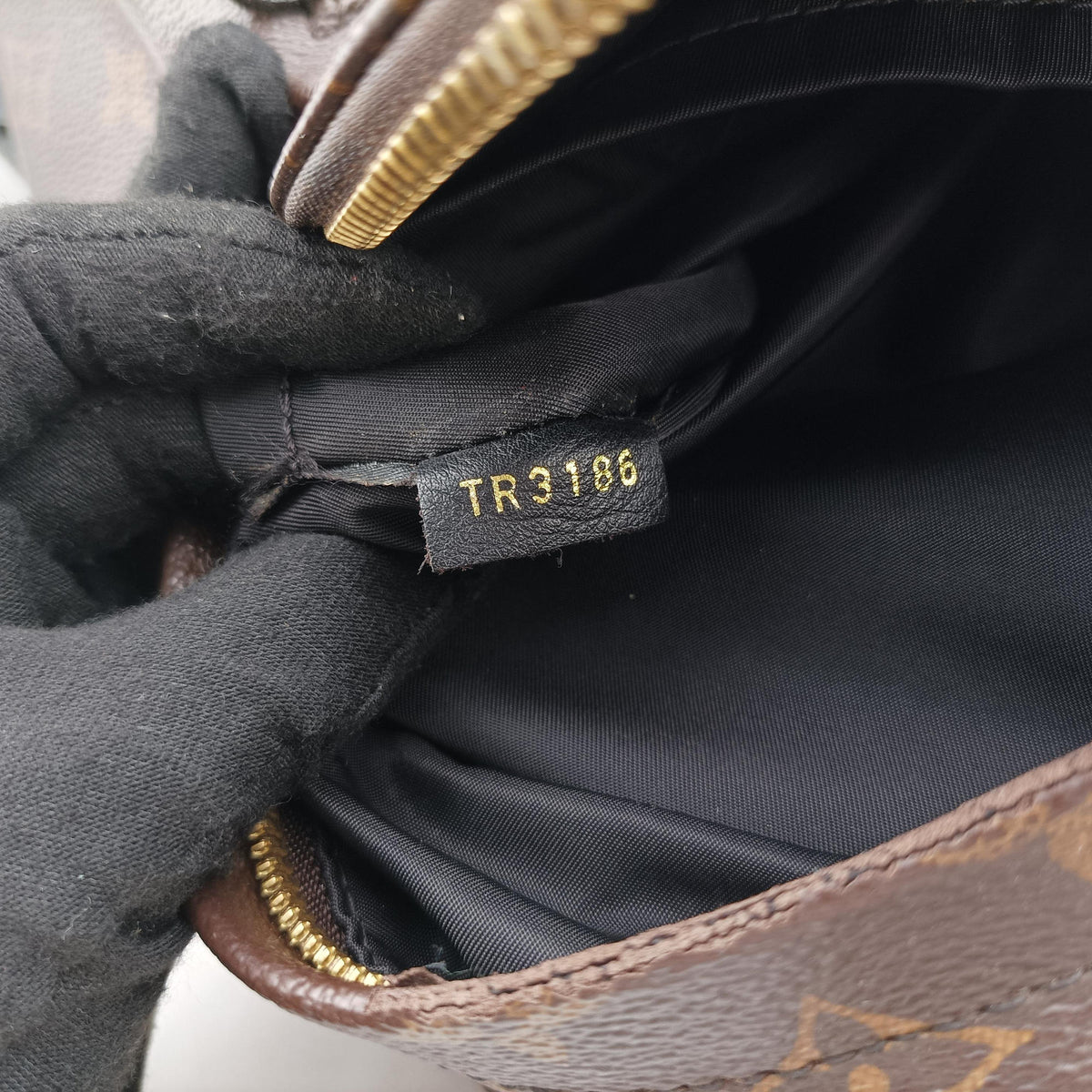 Pre-owned Louis Vuitton Palm Springs Backpack PM Monogram x Noir Monogram Canvas M41560 backpack/rucksack | stylenewstar