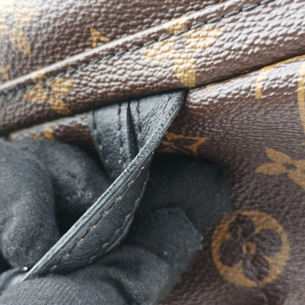 Pre-owned Louis Vuitton Palm Springs Backpack PM Monogram x Noir Monogram Canvas M41560 backpack/rucksack | stylenewstar
