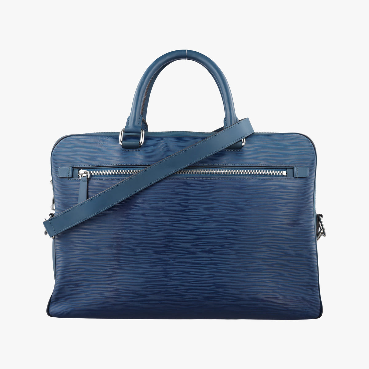Pre-owned Louis Vuitton Porto Document Business PDB Blue Celeste Epi M54043 shoulderbag | stylenewstar