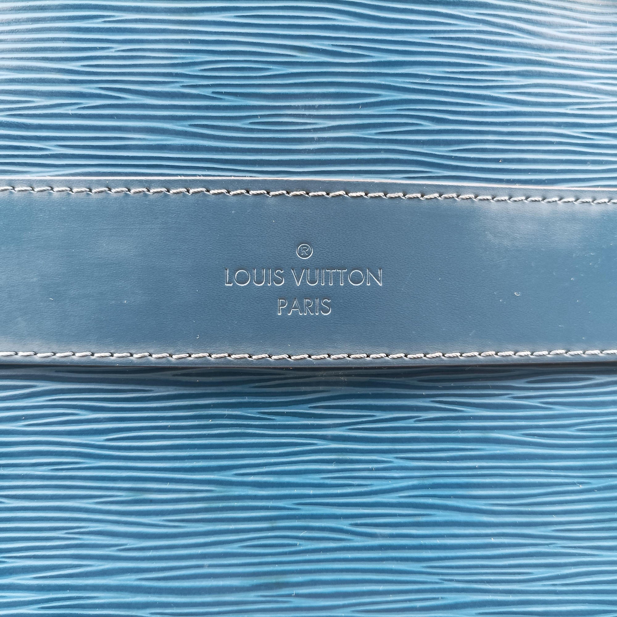 Pre-owned Louis Vuitton Porto Document Business PDB Blue Celeste Epi M54043 shoulderbag | stylenewstar