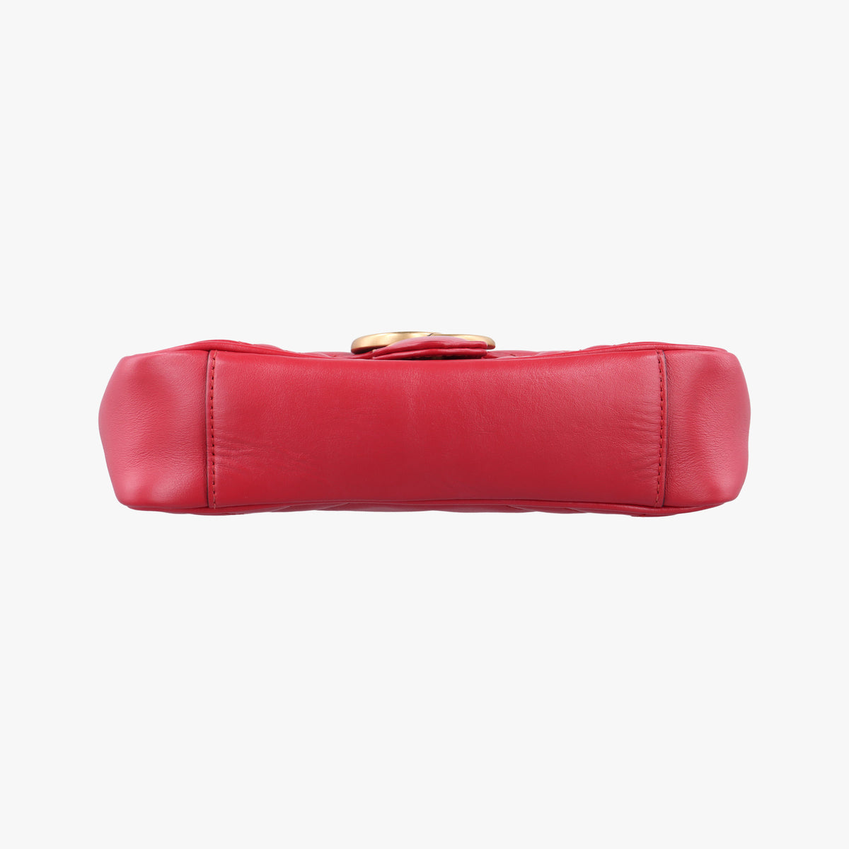 Pre-owned Gucci GG Marmont Red Leather 446744 shoulderbag | stylenewstar
