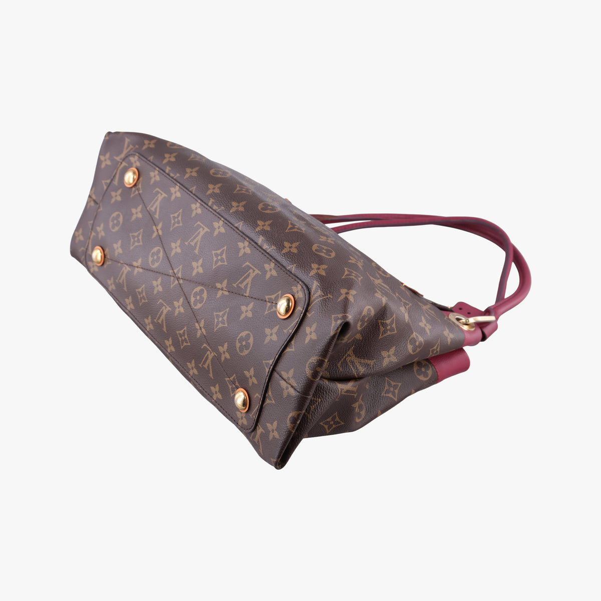 Pre-owned Louis Vuitton OLYMPE brown×AURORE Monogram Canvas×calf leather M40816 shoulderbag | stylenewstar