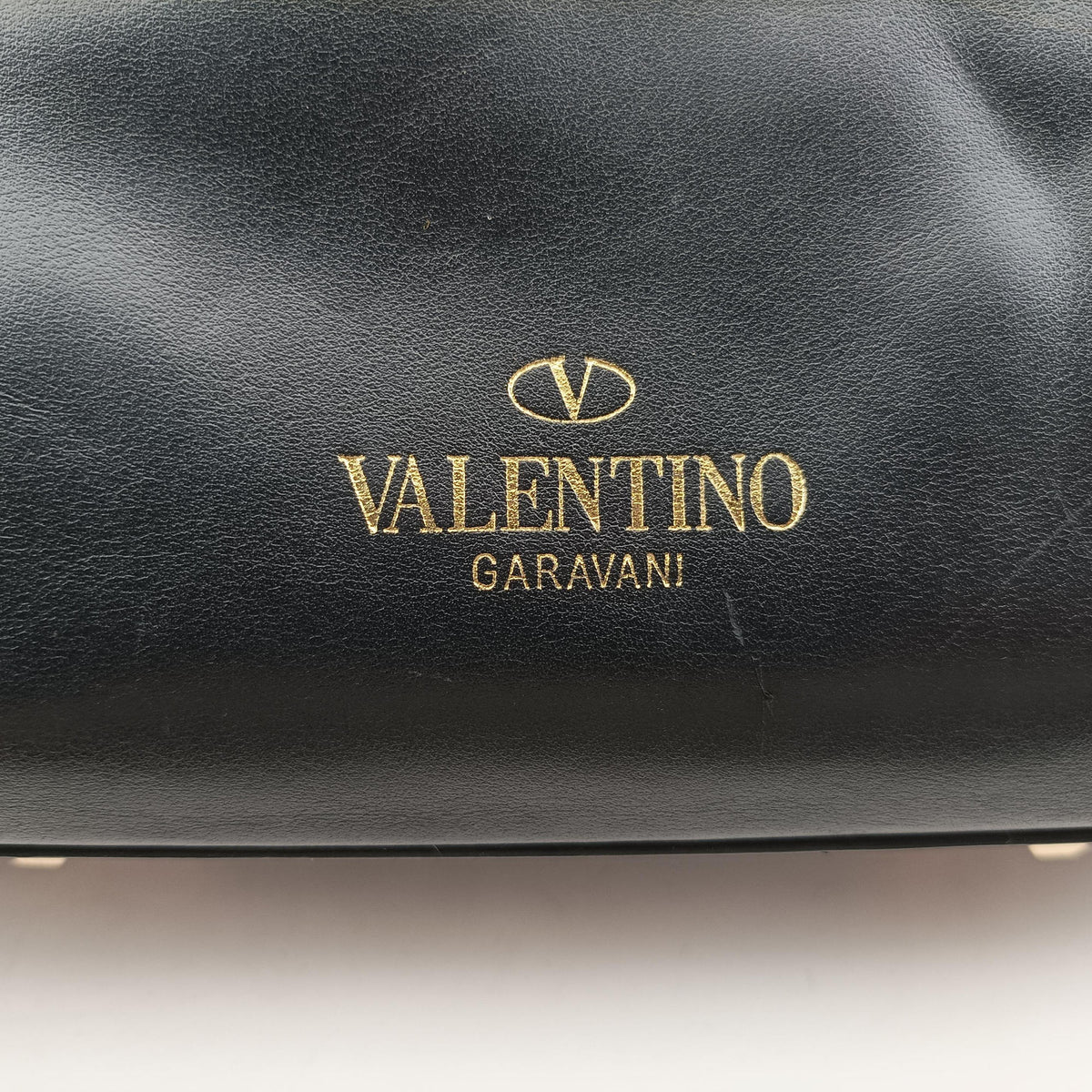 Secondhand Valentino My Rockstud Black Smooth Calfskin Leather  handbag | stylenewstar