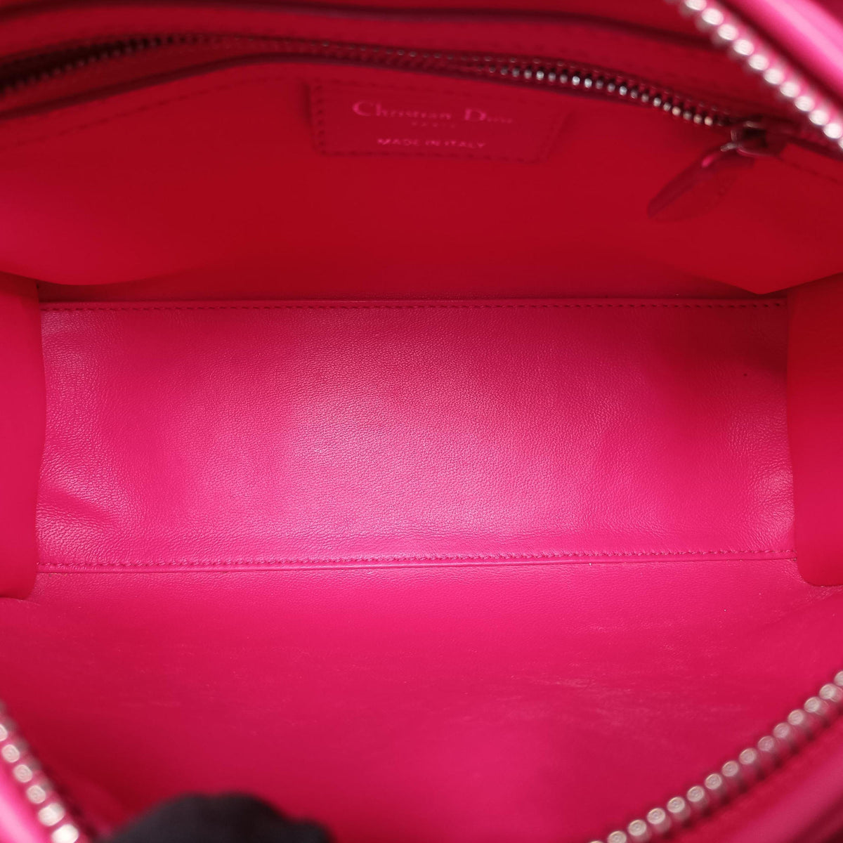 Secondhand Christian Dior Medium Tweed Sequin Lady Dior Pink×Blue Canvas×Leather  shoulderbag | stylenewstar
