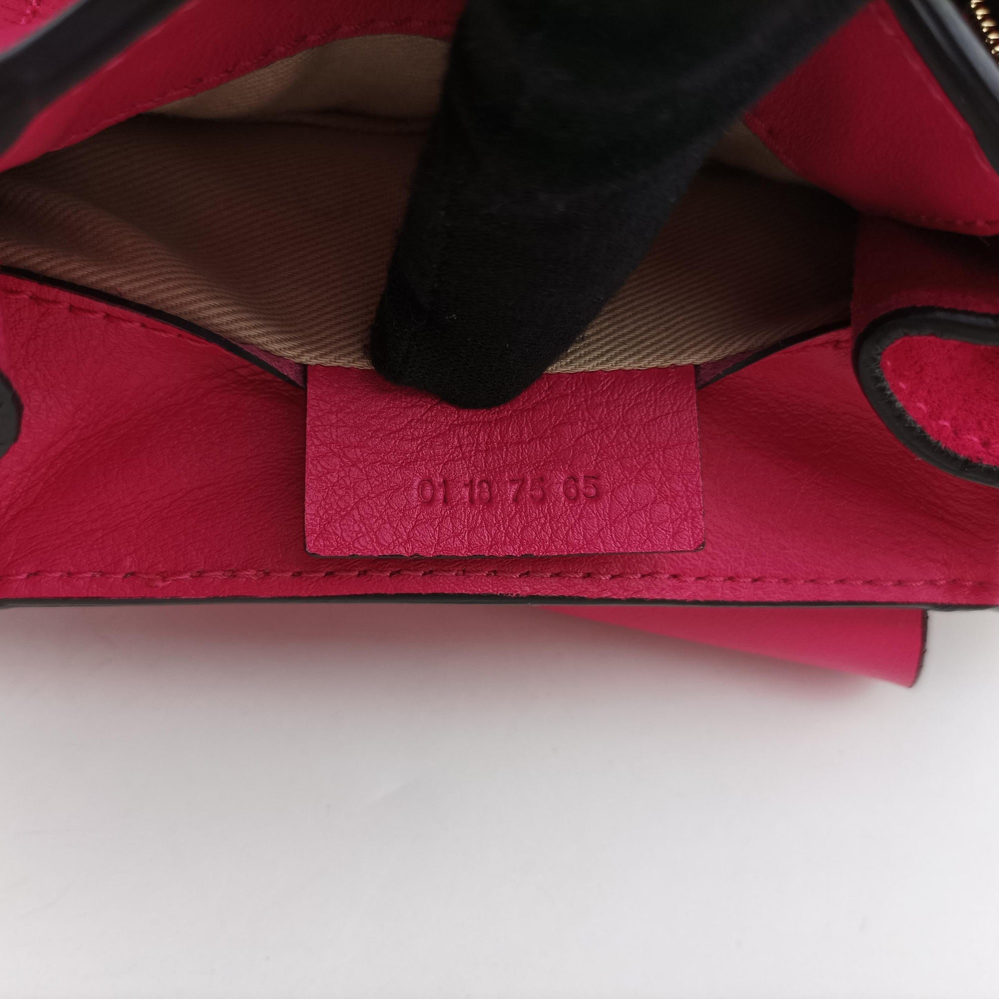 Vintage Chloe FAYE mini Rose Leather × suede  backpack/rucksack | stylenewstar