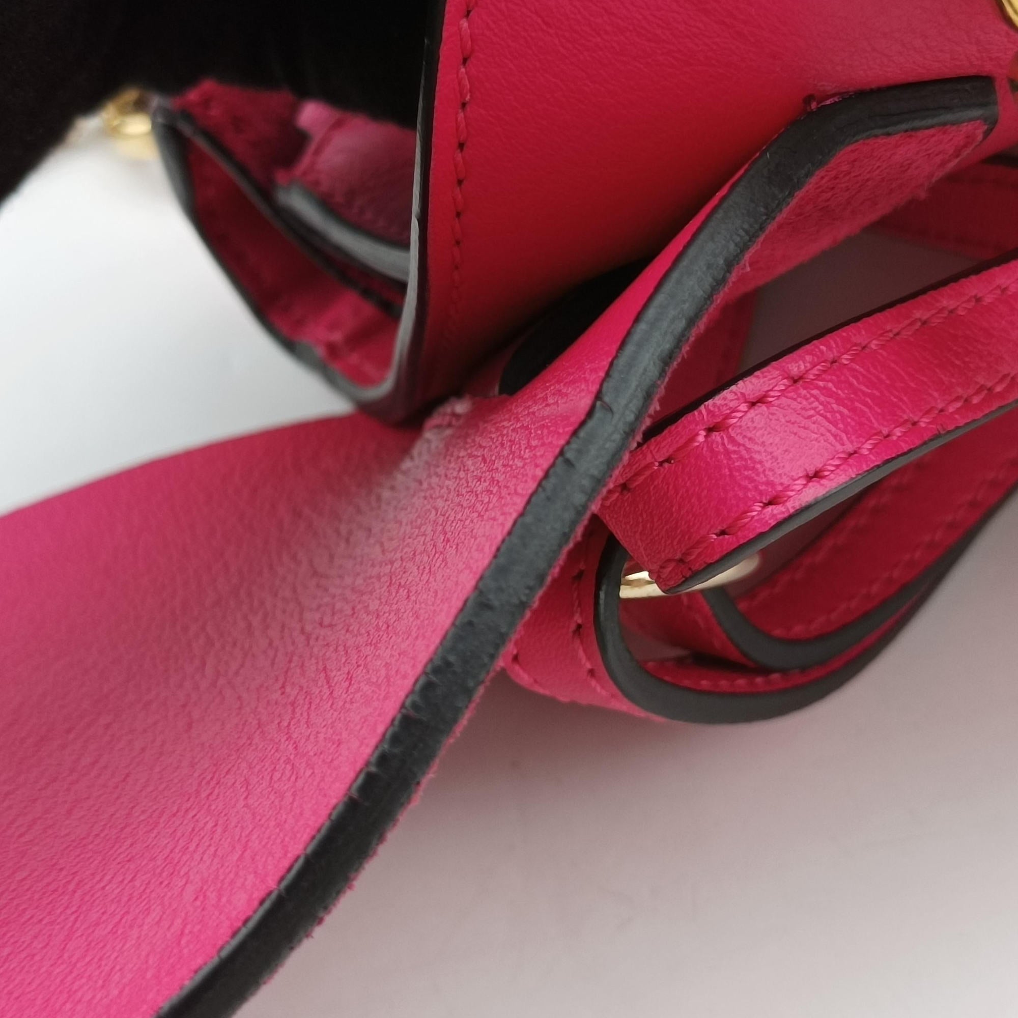 Vintage Chloe FAYE mini Rose Leather × suede  backpack/rucksack | stylenewstar
