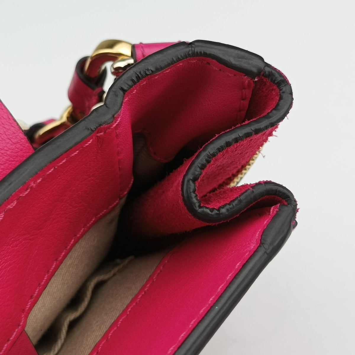 Vintage Chloe FAYE mini Rose Leather × suede  backpack/rucksack | stylenewstar