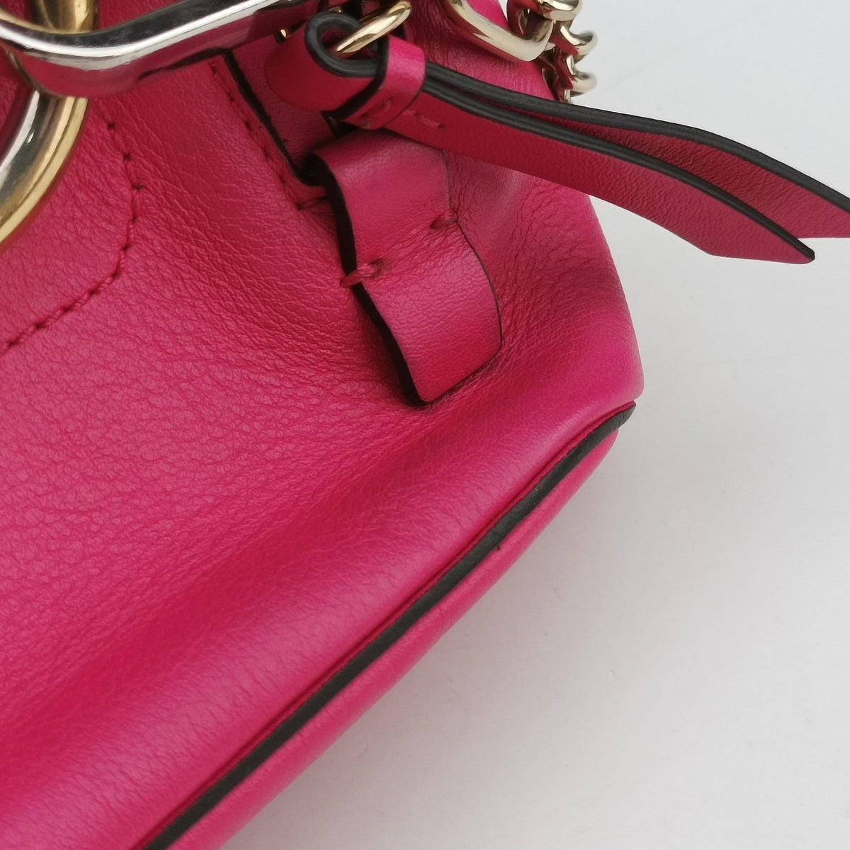 Vintage Chloe FAYE mini Rose Leather × suede  backpack/rucksack | stylenewstar