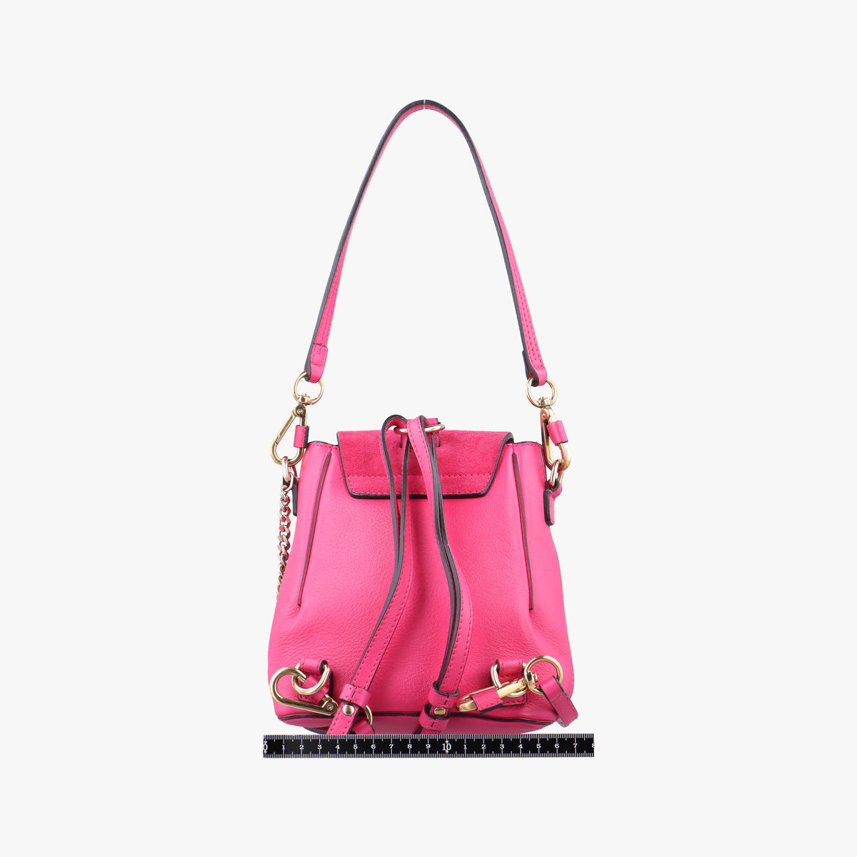 Vintage Chloe FAYE mini Rose Leather × suede  backpack/rucksack | stylenewstar