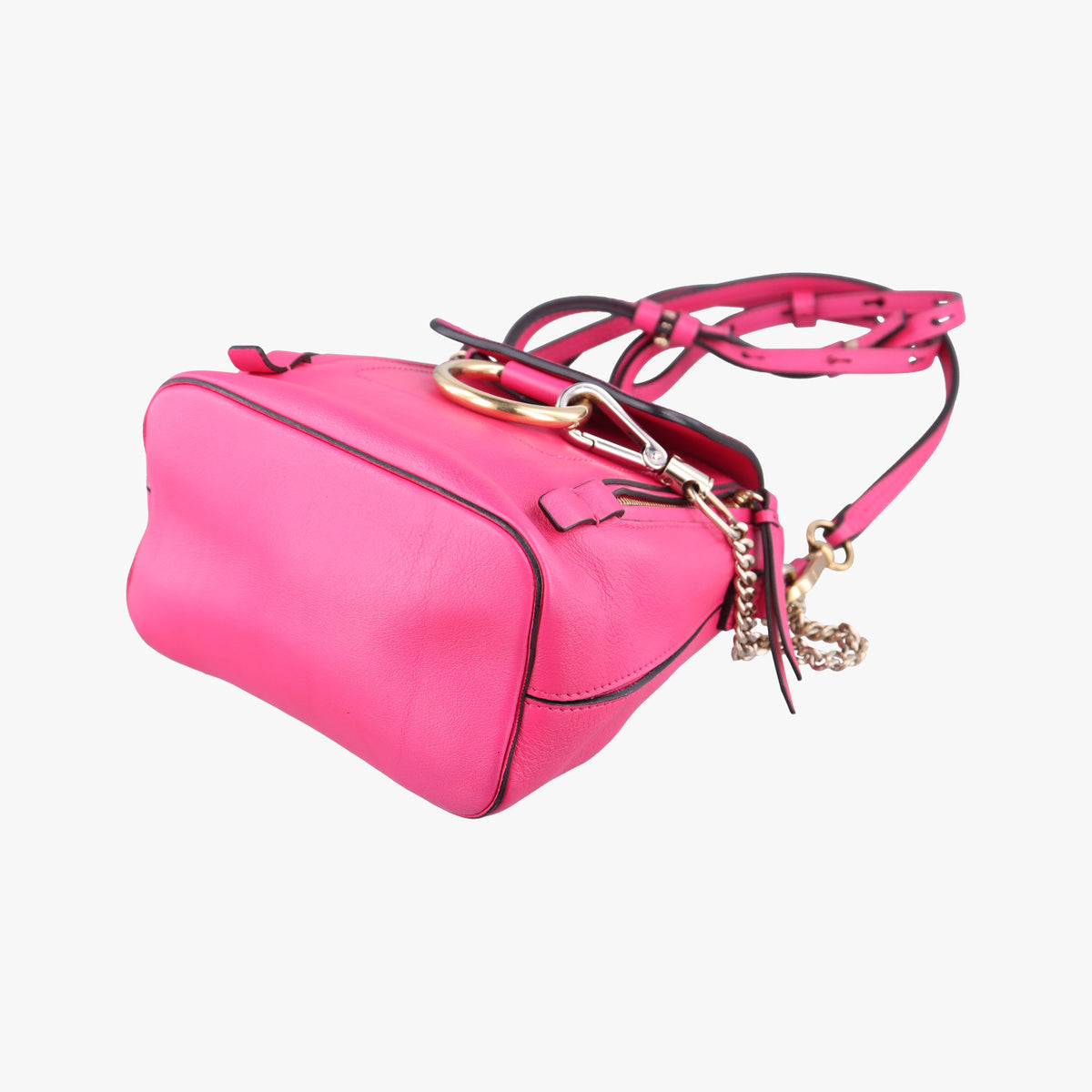Vintage Chloe FAYE mini Rose Leather × suede  backpack/rucksack | stylenewstar