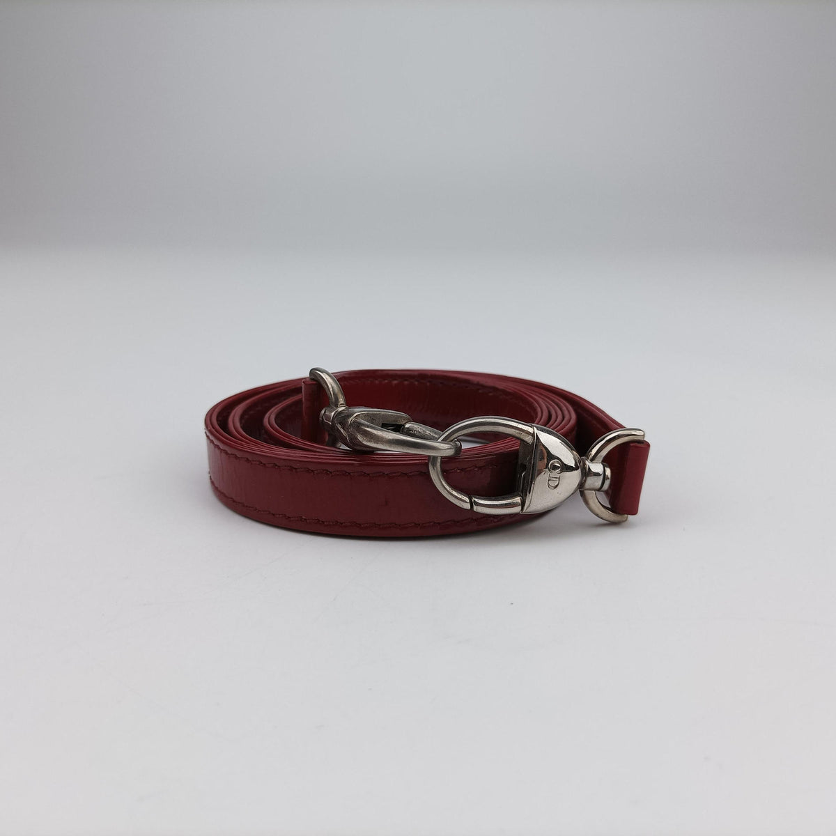 Pre-owned Christian Dior Lady Dior Red Patent  shoulderbag | stylenewstar