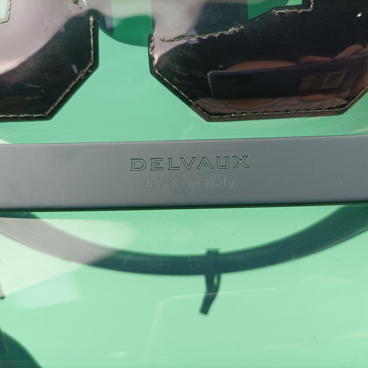 Secondhand Delvaux The Hero Brillant Green PVC (Vinyl Chloride) × Rubber  shoulderbag | stylenewstar