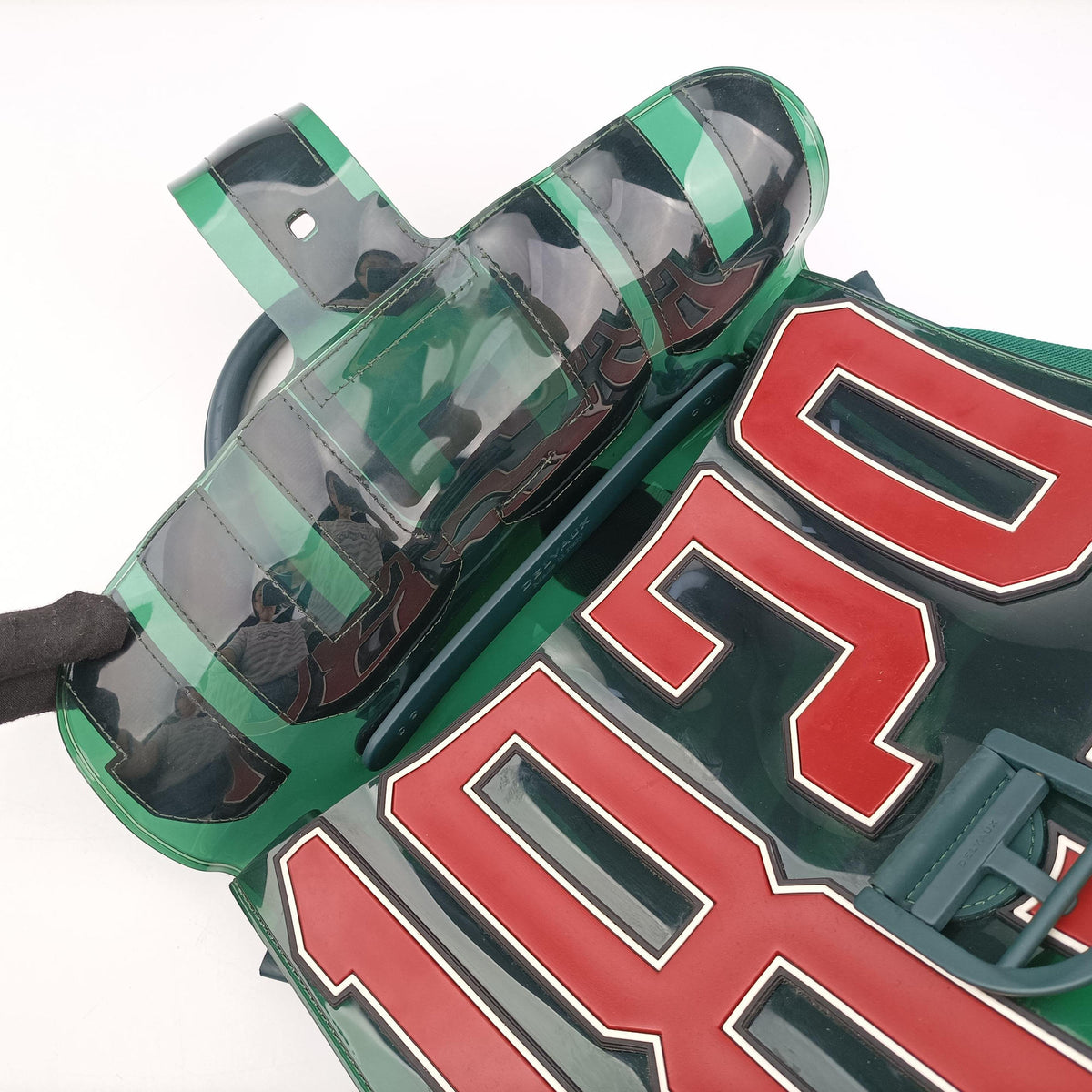 Secondhand Delvaux The Hero Brillant Green PVC (Vinyl Chloride) × Rubber  shoulderbag | stylenewstar