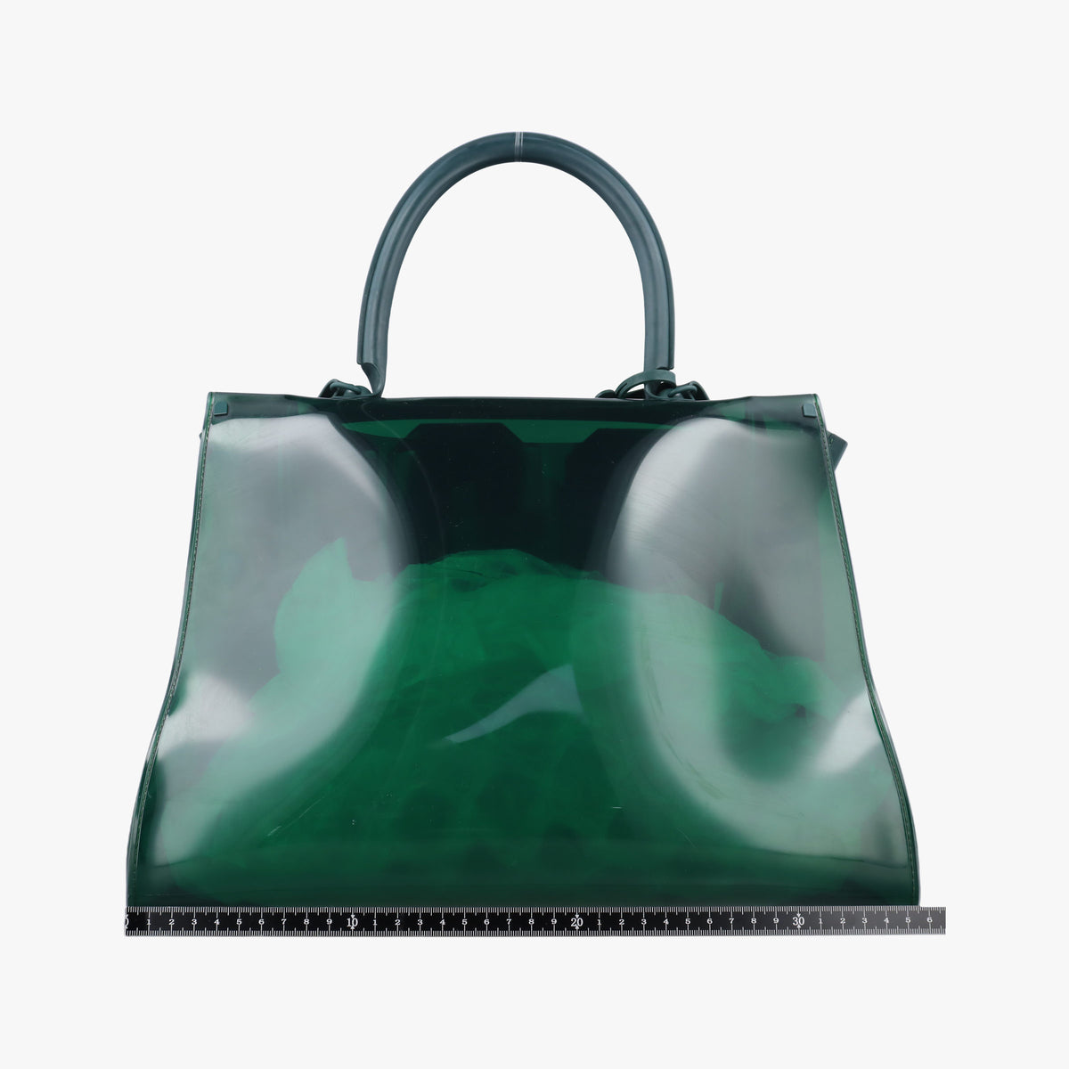Secondhand Delvaux The Hero Brillant Green PVC (Vinyl Chloride) × Rubber  shoulderbag | stylenewstar