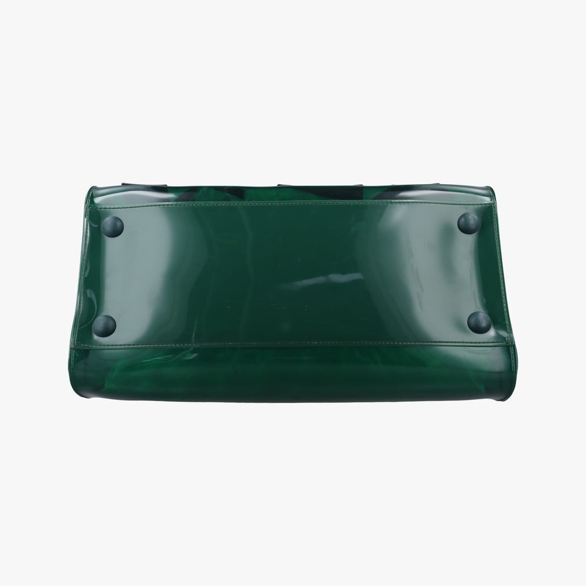 Secondhand Delvaux The Hero Brillant Green PVC (Vinyl Chloride) × Rubber  shoulderbag | stylenewstar