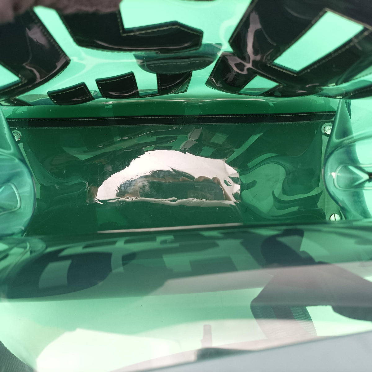 Secondhand Delvaux The Hero Brillant Green PVC (Vinyl Chloride) × Rubber  shoulderbag | stylenewstar