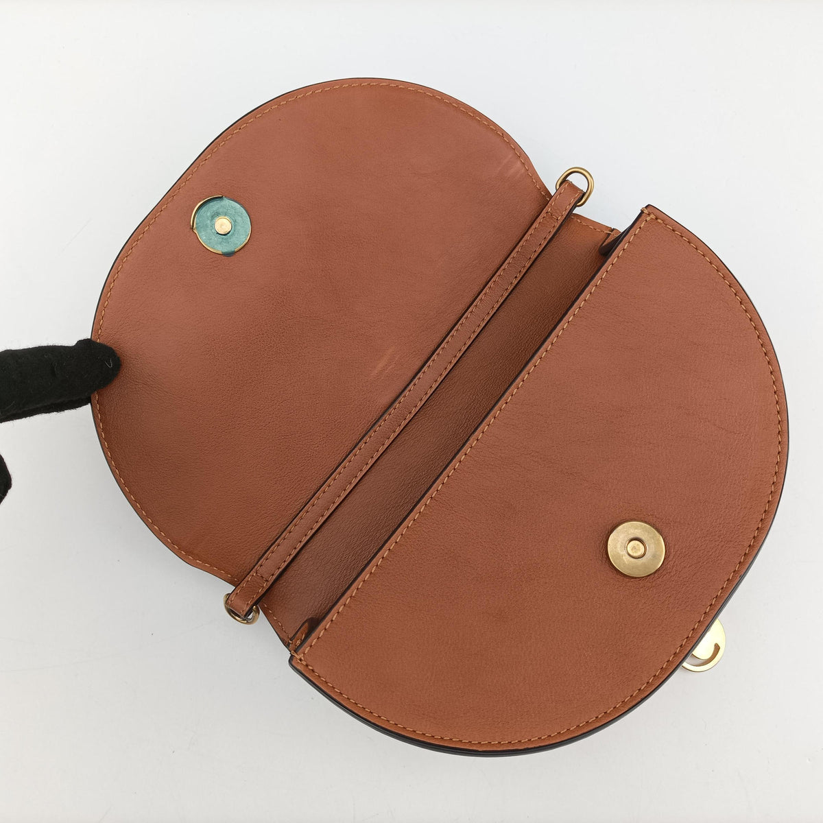 Pre-owned Chloe Nile Minaudiere Brown Leather  shoulderbag | stylenewstar
