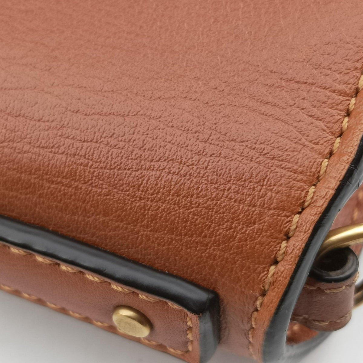 Pre-owned Chloe Nile Minaudiere Brown Leather  shoulderbag | stylenewstar