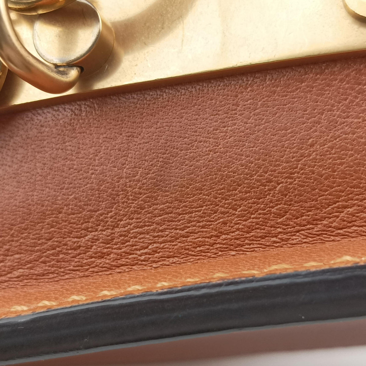 Pre-owned Chloe Nile Minaudiere Brown Leather  shoulderbag | stylenewstar