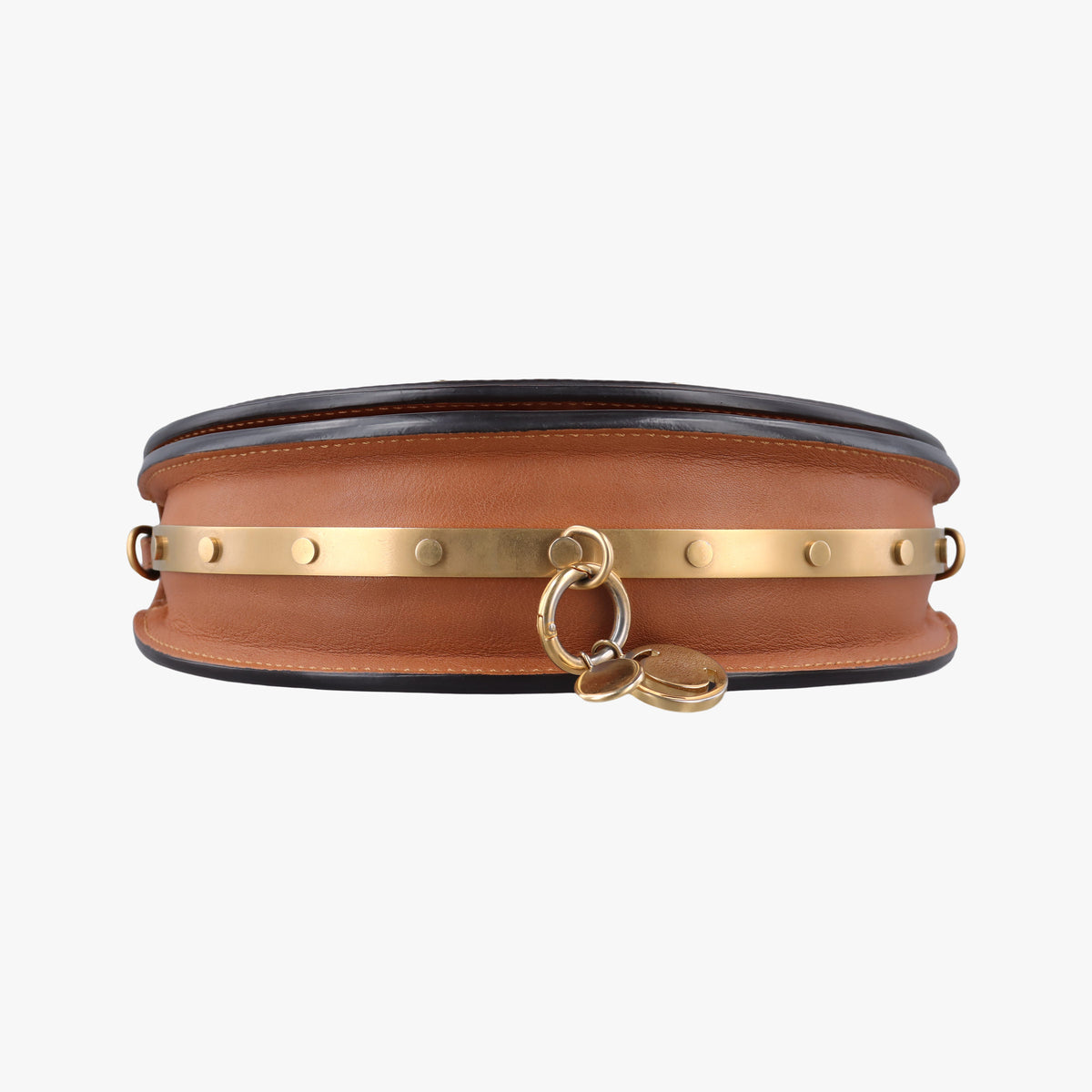 Pre-owned Chloe Nile Minaudiere Brown Leather  shoulderbag | stylenewstar