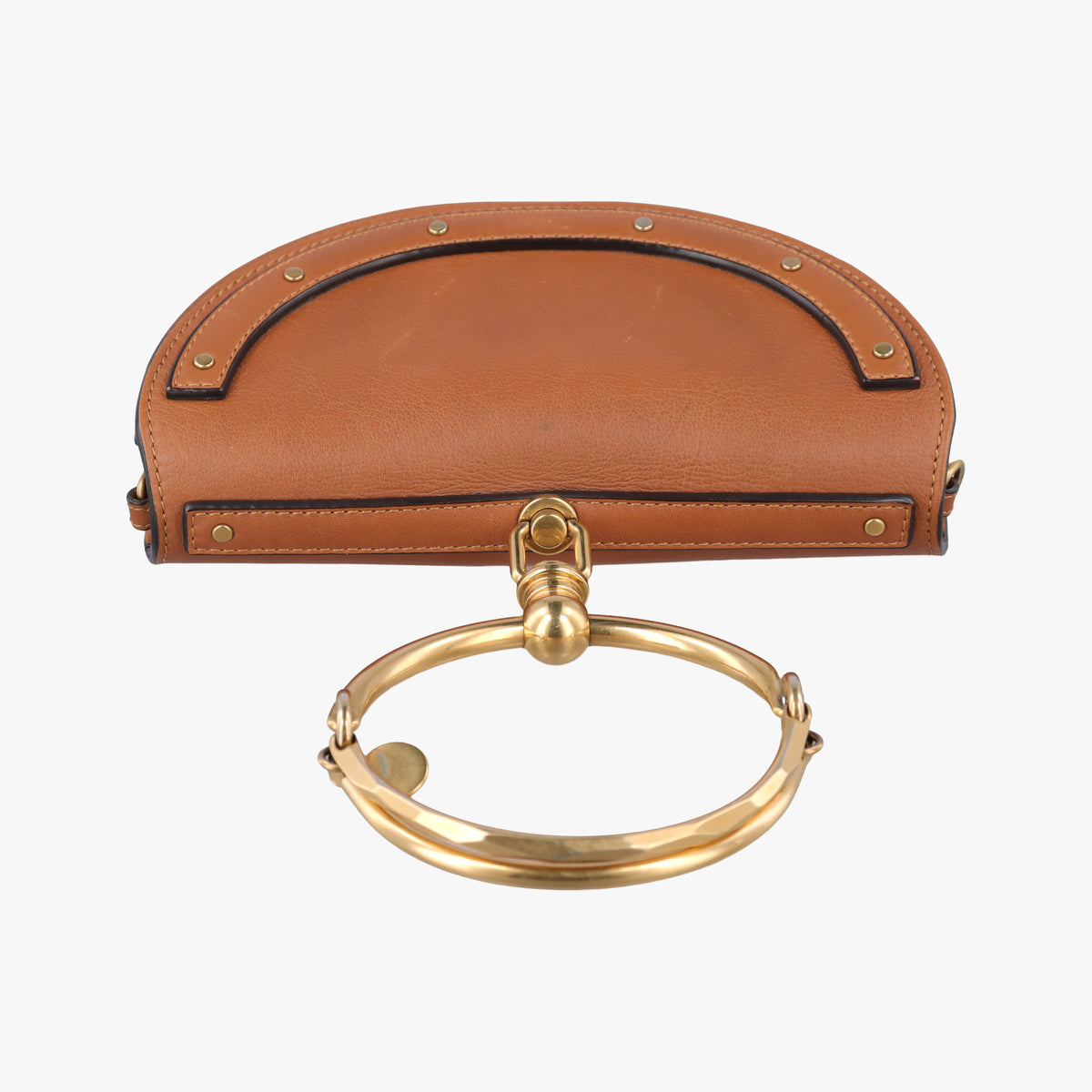 Pre-owned Chloe Nile Minaudiere Brown Leather  shoulderbag | stylenewstar
