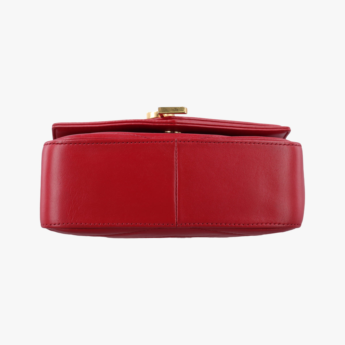 Pre-owned Yves Saint Laurent SULPICE Red Leather 532662 shoulderbag | stylenewstar