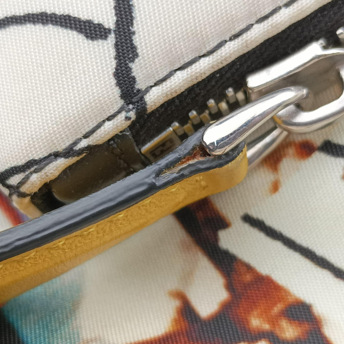 Pre-owned Fendi Karl Collage Multicolor Nylon × Leather  backpack/rucksack | stylenewstar