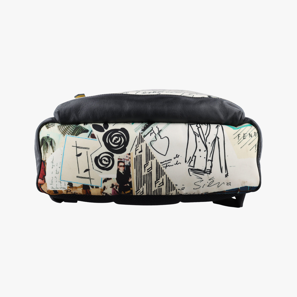 Pre-owned Fendi Karl Collage Multicolor Nylon × Leather  backpack/rucksack | stylenewstar