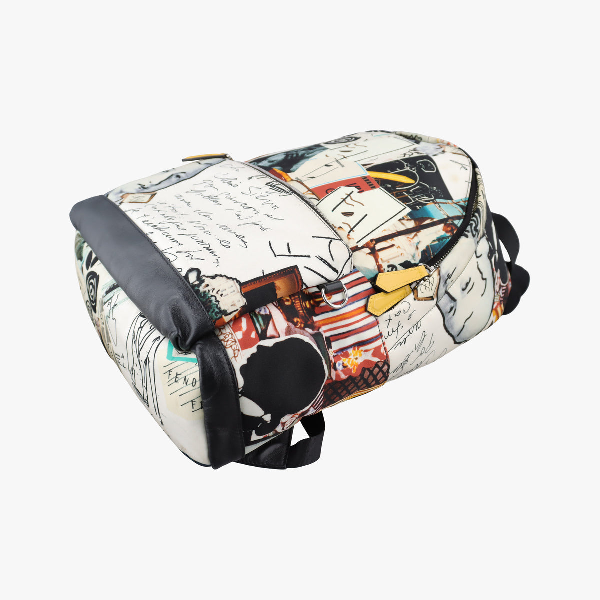 Pre-owned Fendi Karl Collage Multicolor Nylon × Leather  backpack/rucksack | stylenewstar