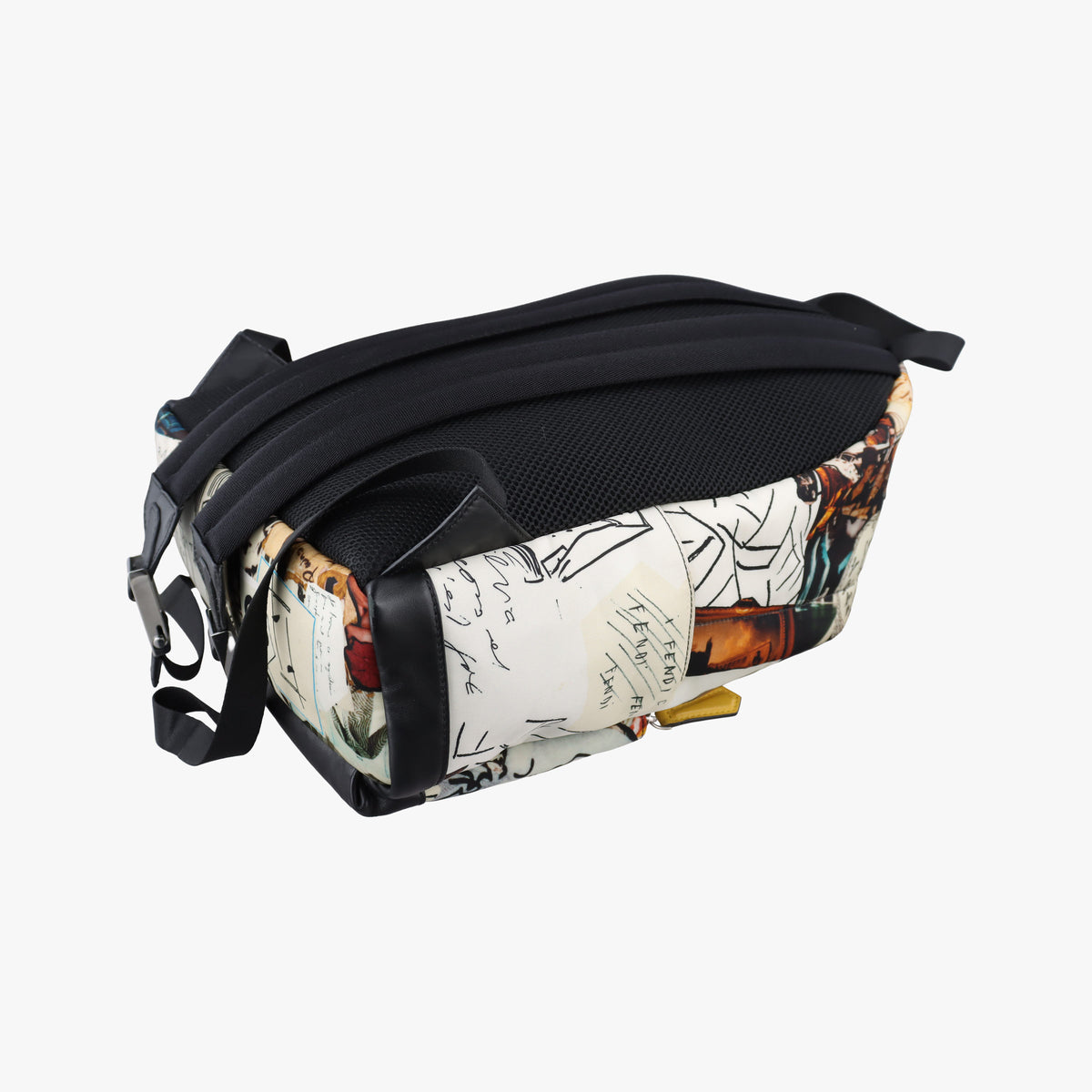 Pre-owned Fendi Karl Collage Multicolor Nylon × Leather  backpack/rucksack | stylenewstar